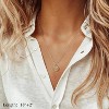 Gold Initial Layered Necklaces for Women,14K Gold Plated Letter Necklace Bar Stacking Layer Necklace Multi Bar Layering Y-Necklaces Jewelry for Women - 4 of 4