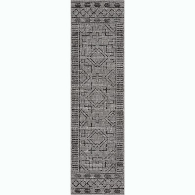 Well Woven Quay Indoor Outdoor Flat Weave Pile Geometric 2'7