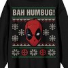 Deadpool Bah Humbug Crew Neck Long Sleeve Adult Black Sweatshirt - 2 of 3