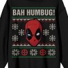 Deadpool Bah Humbug Crew Neck Long Sleeve Adult Black Sweatshirt - image 2 of 3