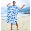 Catalonia Oversized Wearable Beach Towel for Womens Mens, Surf Cape Changing Towel Robe for Adults, Hooded Wetsuit Change Cape, One Size Fits All - 2 of 4