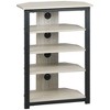 Alilang 23.50 Inch Corner Bookcase with Open Shelves and Metal Frame-Grey - 3 of 4