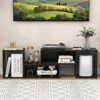 Tangkula 2 Pieces Adjustable TV Stand for TVs up to 55 Inch Free Combination Entertainment Center - 2 of 4