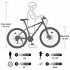NAYSAYE 26 Inch Mountain Bike Steel Frame 24 Speed Suspension Fork Adult Bike for Men and Women, Black, 65.75"*24.41"*37" - 3 of 4