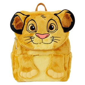 Loungefly: Disney Lion King 30th Anniversary Simba Plush Backpack – Stylish, Compact Design - 1 of 1
