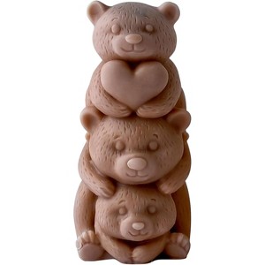 JDICTION Cylinder Bear Animal Silicone Mold for Resin Casting Candle Making Home Decor Wave Spiral DIY Crafts - 1 of 4