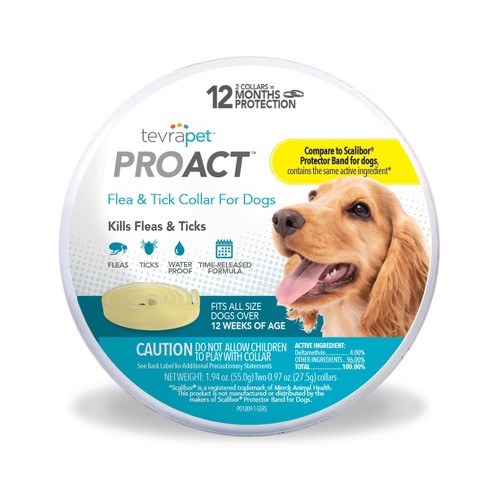 Tevra Pet ProAct Flea and Tick Collar for Dogs - 12 Months - image 1 of 3