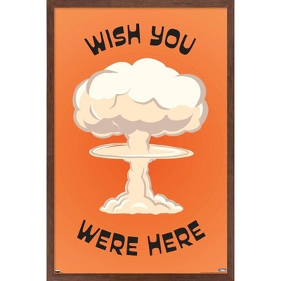 Trends International Well This Is Awkward - Wish You Were Here Framed Wall Poster Prints