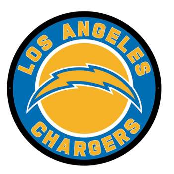 Evergreen Ultra-Thin Edgelight LED Wall Decor, Round, Los Angeles Chargers- 23 x 23 Inches Made In USA