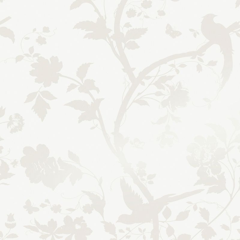 Laura Ashley Oriental Garden Pearlescent White Wallpaper, 1 of 6