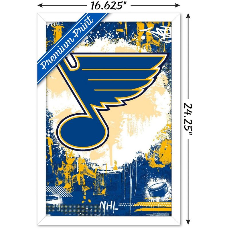 Trends International NHL St. Louis Blues - Maximalist Logo 23 Framed Wall Poster Prints, 3 of 7