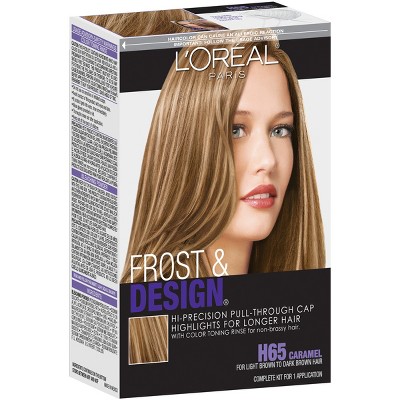 L'Oreal Paris Frost & Design Hi-Precision Pull-Through Cap Highlights - H65 Caramel - 1 Kit