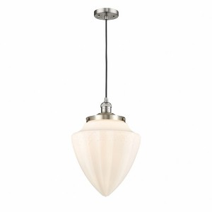 Bullet - 1 Light Cord Hung Mini Pendant In Traditional Style-16.5 Inches Tall and 12 Inches Wide - 1 of 1