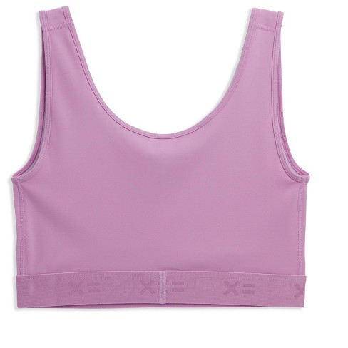 Tomboyx V Neck Compression Bra, Wireless Full Coverage Medium Support Bra,  (xs-4x) Sugar Violet Small : Target