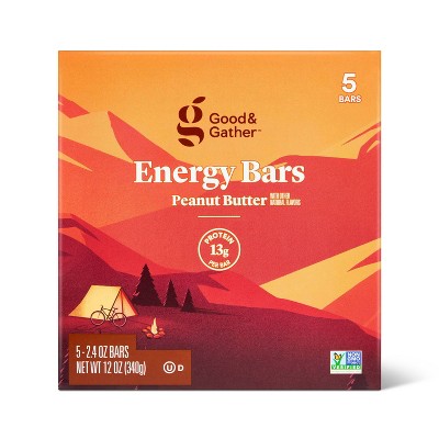 Energy Bar Peanut Butter - 5ct - Good & Gather™