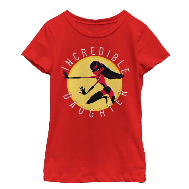 Girl's The Incredibles 2 Violet Incredible Daughter Circle T-Shirt, 1 of 5