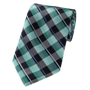 Men's Plaid 3.5 Inch Wide And 62 Inch X-Long Woven Neckties - 1 of 4