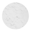 28" Tupelo Artificial Marble Dining Table Gold White - Modway - 2 of 4