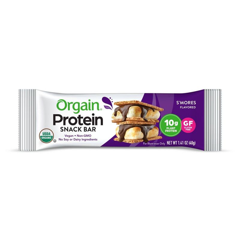 Orgain Organic Vegan Protein Bar - S&#39;mores - 12ct, 5 of 8