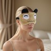 Unique Bargains Soft Cartoon Sleep Mask Squinting Eyes Khaki 1 Pc - 2 of 4