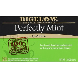 Bigelow Perfectly Mint, Black Tea Bags, 20 Count, 1.18 oz (Pack of 2) - 1 of 4