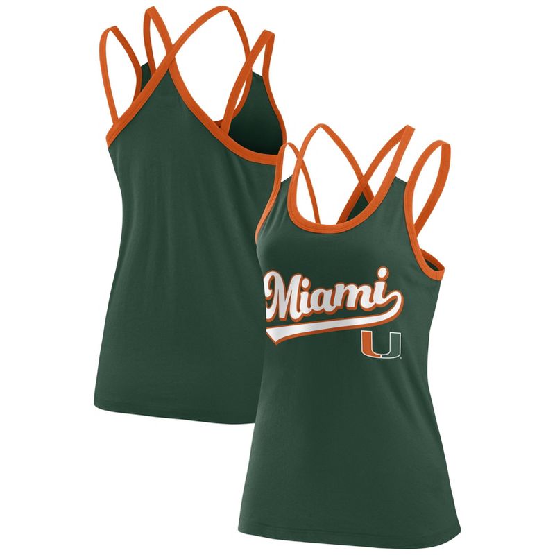 NCAA Miami Hurricanes Women&#39;s Two Tone Tank Top, 1 of 4