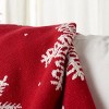 Holiday Snow Throw - Red/White - 50" x 60" - Safavieh. - 3 of 4