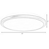 LED Ceiling Light Fixture Flush Mount Lighting, 6500K Daylight White - image 4 of 4