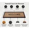 A1HC Natural Coir and Rubber Welcome Black Border Large Door Mat 18" x 48", Front Door Entry Doormat - 4 of 4
