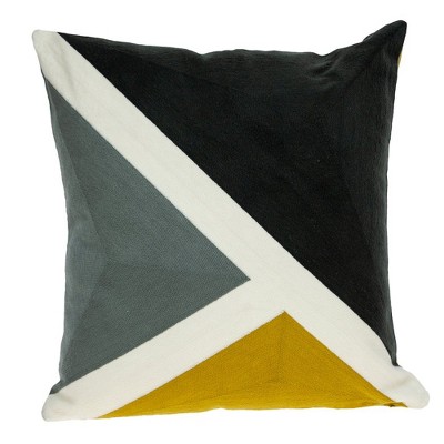 Parkland Collection,Axle Contemporary Multicolor Pillow Cover With Poly Insert