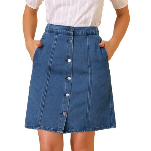 Button down clearance skirt with pockets