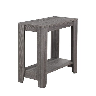 Monarch Specialties Contemporary Design Accent Rectangular Side End Table, Gray