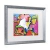Trademark Fine Art Pat Saunders-White Fuschia Strata Matted Framed Art - 3 of 4