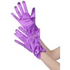 INSPIRE CHIC Women's Satin Faux Pearl Sembellished Full Finger Gloves - 4 of 4