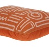 Parkland Collection,Transitional Geometric Orange 14" X 20" Pillow - 4 of 4