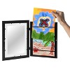 Americanflat 10x12.5 Kids Artwork Picture Frame in Black- Displays 8.5x11 With Mat and 10x12.5 Without Mat - 4 Pack - 4 of 4
