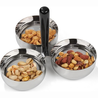 Nambe Circa Divided Nut Bowl,
