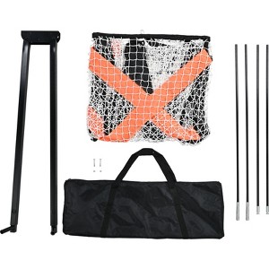 VEVOR Lacrosse Goal, 6' x 6' Lacrosse Net, Portable Lacrosse Goal with Carry Bag, Fiberglass Rod Backyard Lacrosse Training Equipment - 1 of 4