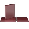 1" Premium Round Ring Binder 6pk Customizable View Burgundy - Easyview: Hard Cover, 200 Sheet Capacity, 2 Pockets - 2 of 2
