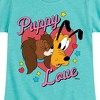 Girls' - Disney - Fifi And Pluto Puppy Love Fitted Short Sleeve Graphic T-Shirt - 2 of 4