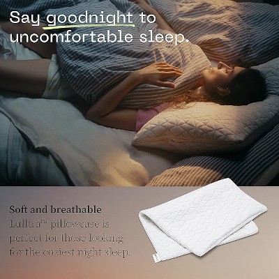 Coop Home Goods White Quilted Queen Pillowcase