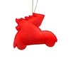 TopComfy Decorative Object Santa Car Hanging Ornament Sparkling Holiday Decor for Festive Spaces, Red, 5"*0.5"*3" - 4 of 4
