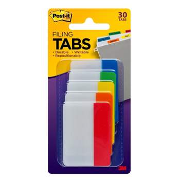 Post-it 30ct 2" Filing Tabs - 5 Assorted Colors