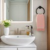 REGALWOVEN Bathroom Cotton Soft and Absorbent Geometric Decorative Hand Towel 13" x 29" 2 Pcs - 3 of 4