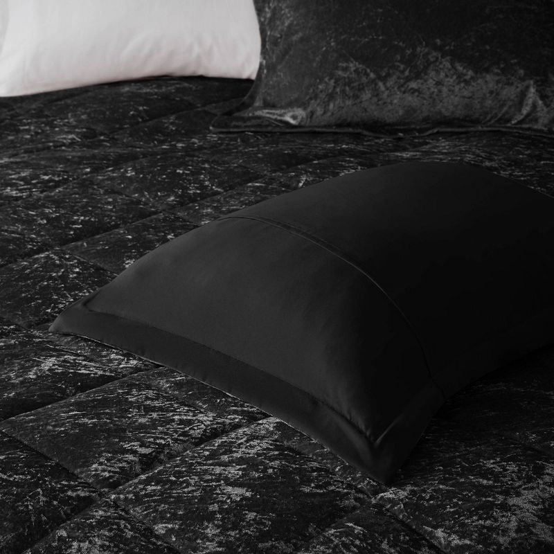 Intelligent Design Alyssa Velvet Quilted Diamond Ultra Soft Comforter Set, 6 of 18