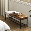Jakob 50" Wide Contemporary Upholstered Faux Leather Bench with Button-tufted|ARTFUL LIVING DESIGN - 2 of 4