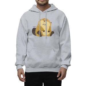 Disney Pixar Hoppers Men's Sleepy Loaf Beaver Hoodie - Sport Grey