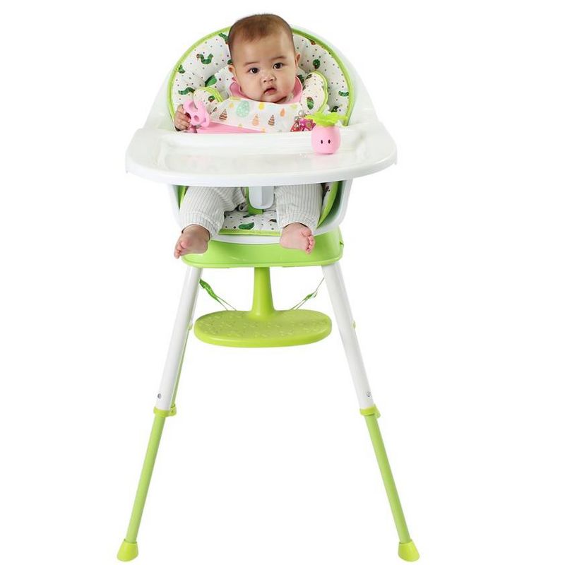 Creative Baby 3-in-1 Highchair, Booster Seat, and Kids Chair, Versatile and Safe Leaf Design - Eric Carle's The Very Hungry Caterpillar, 4 of 7