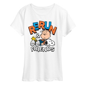 Women's - Peanuts - Rerun And Friends -Women's Short Sleeve Graphic T-Shirt Short Sleeve Graphic T-Shirt - 1 of 4