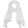 CTM Women's Classic Pashmina Style Shawl Wraps - 3 of 4
